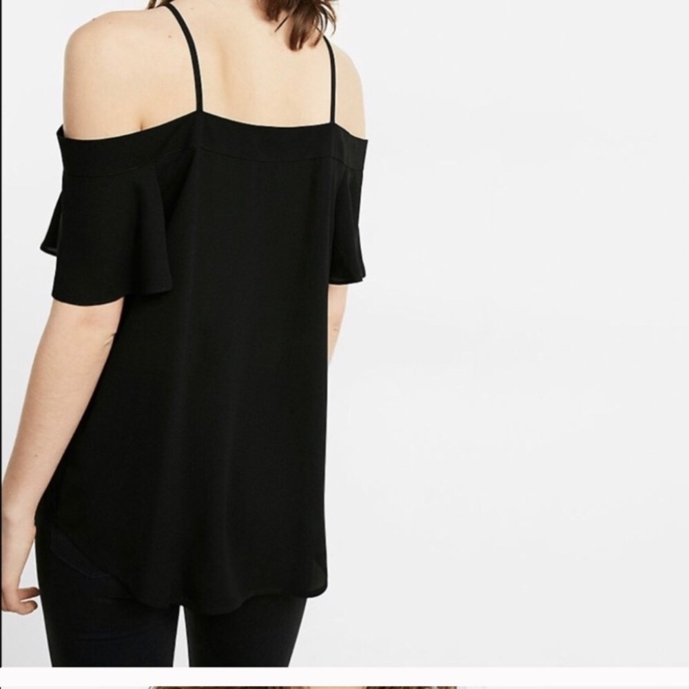 Adorable Cold Shoulder Button Down Blouse - image 2